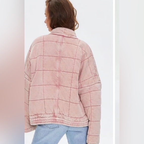 NWT Forever 21 Quilted Zip-Up Jacket, Size M - Picture 3 of 7